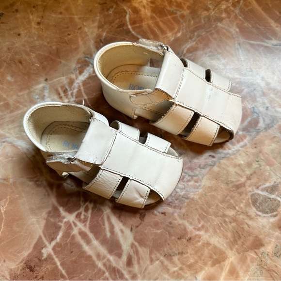ROBEEZ White Leather Fisherman Sandals - Picture 6 of 7